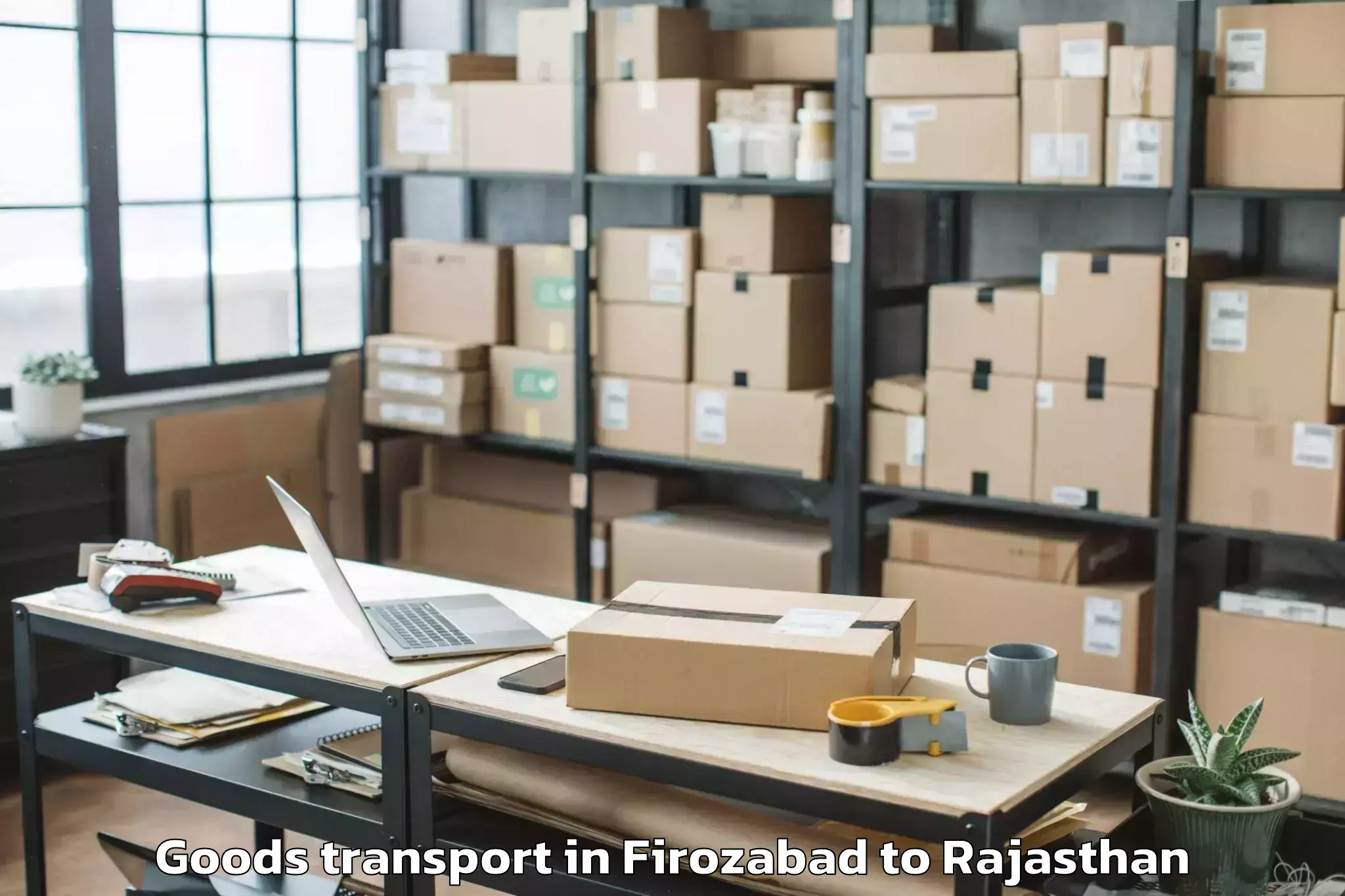 Professional Firozabad to Pokaran Goods Transport